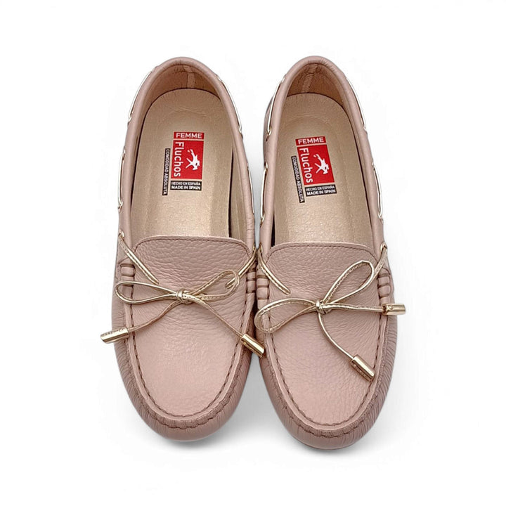 Fluchos Bruno Stella Metal Nude Platino Loafer
