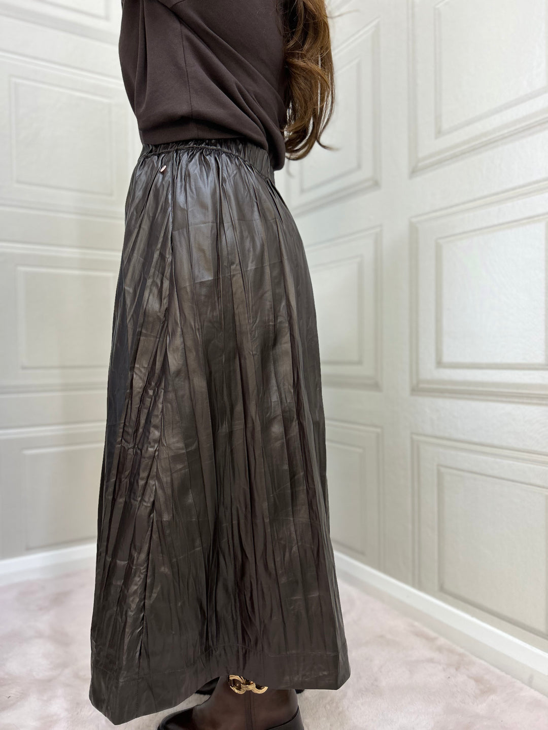 Numph Numia Black Coffee Skirt