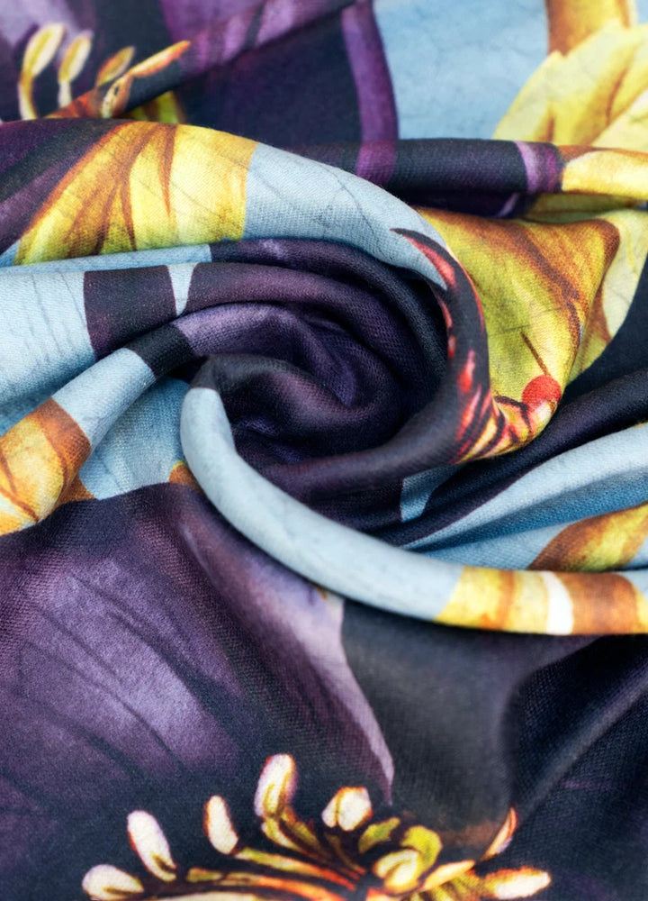 Powder Hellebore Lux Print Scarf