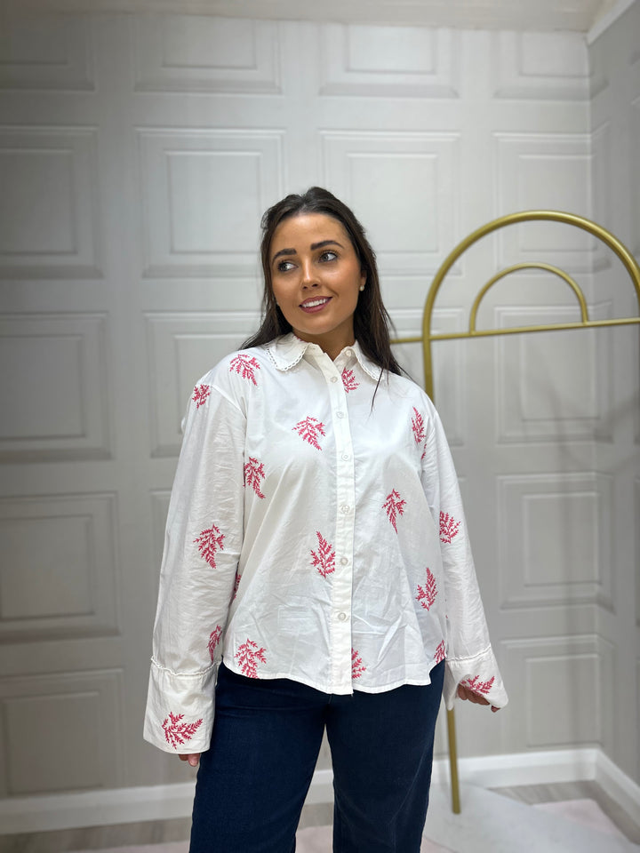 Numph Nubaily Pink lemonade Shirt