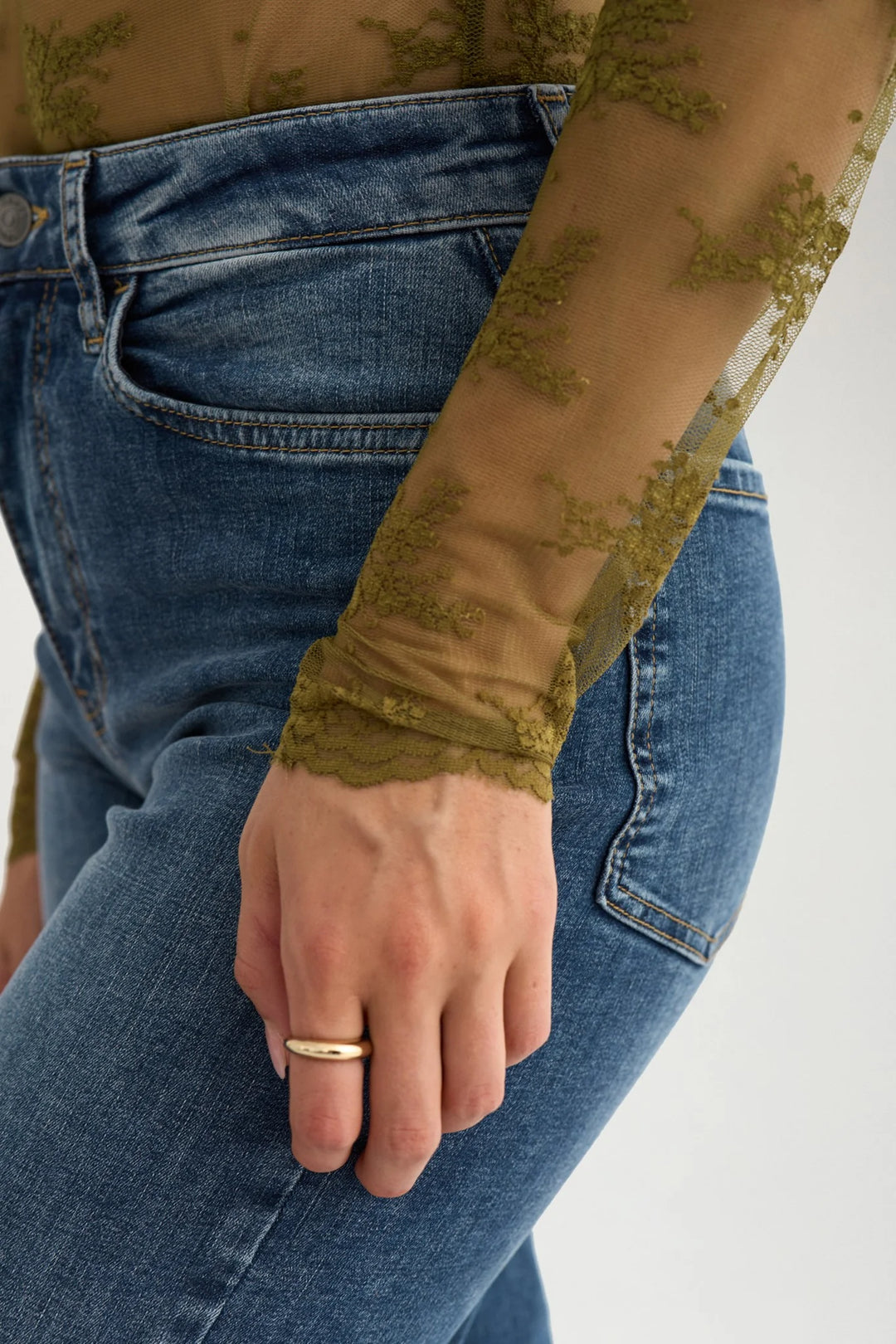 Numph Nunatalia Blouse | Fir Green