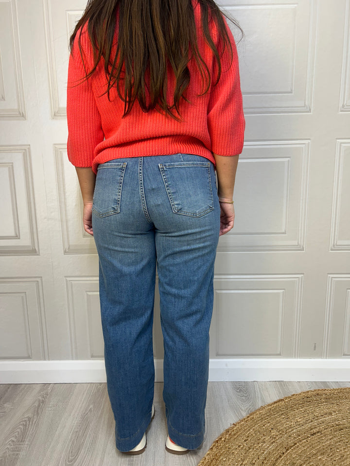 Numph Nuparis Light Denim Blue Cropped Jean