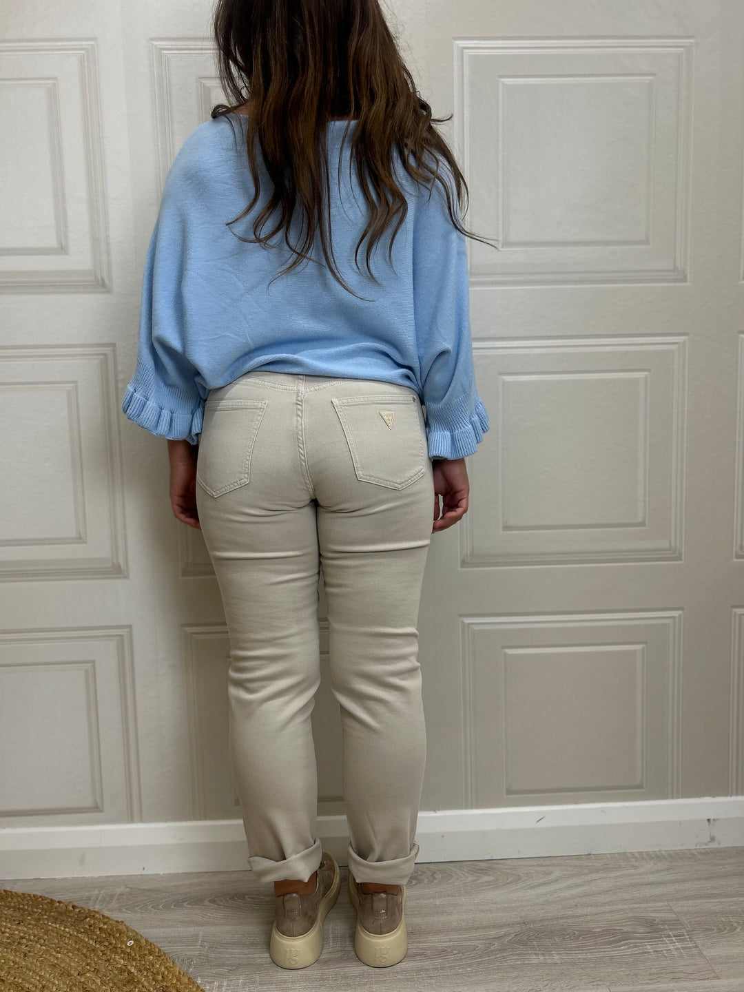 Guess Stone Girly Straight High Jean