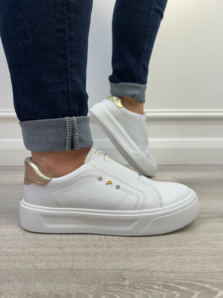 Pegada Burnished Branco - Ouro Sneaker