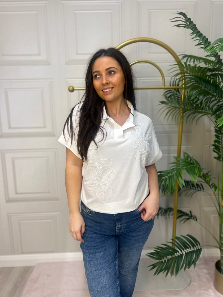 Goa Goa Poiny White Polo Shirt