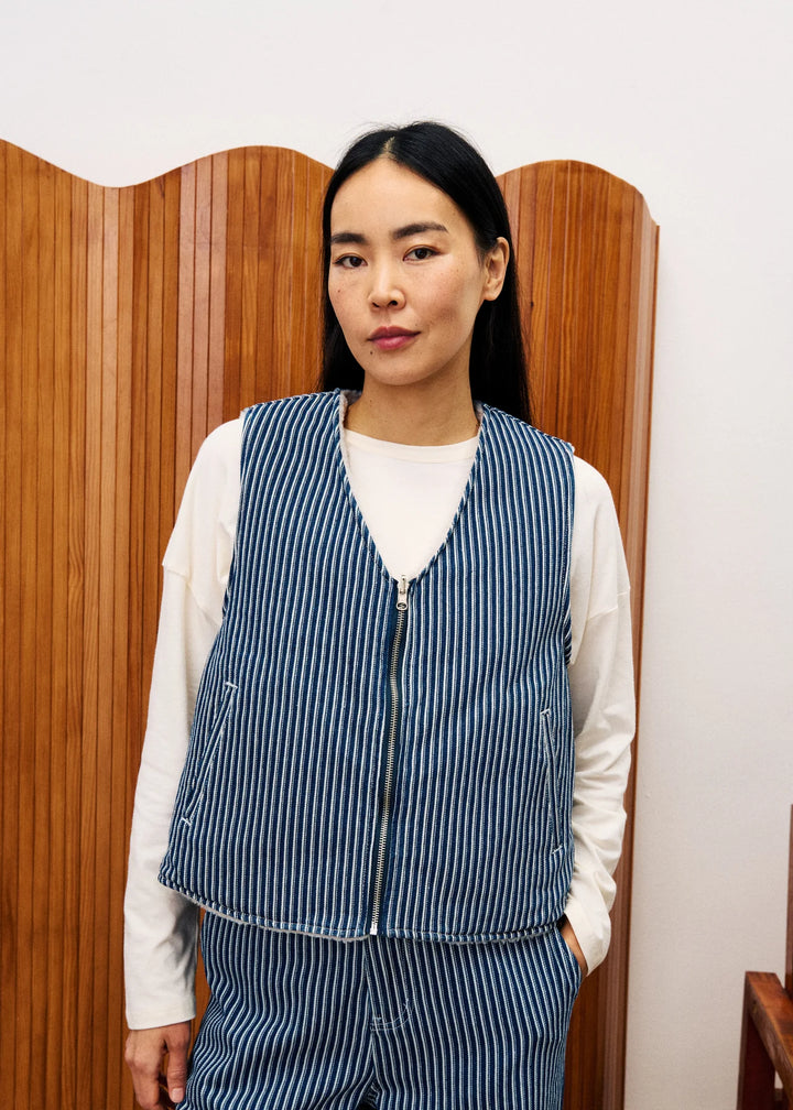 Frnch Paris Gilet Cymric Blue Jeans