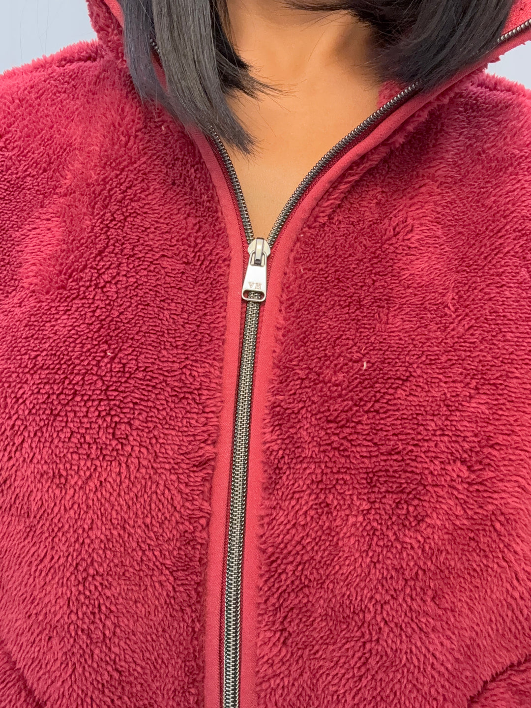 HV Society Deidre Zip Up Fleece Burgundy