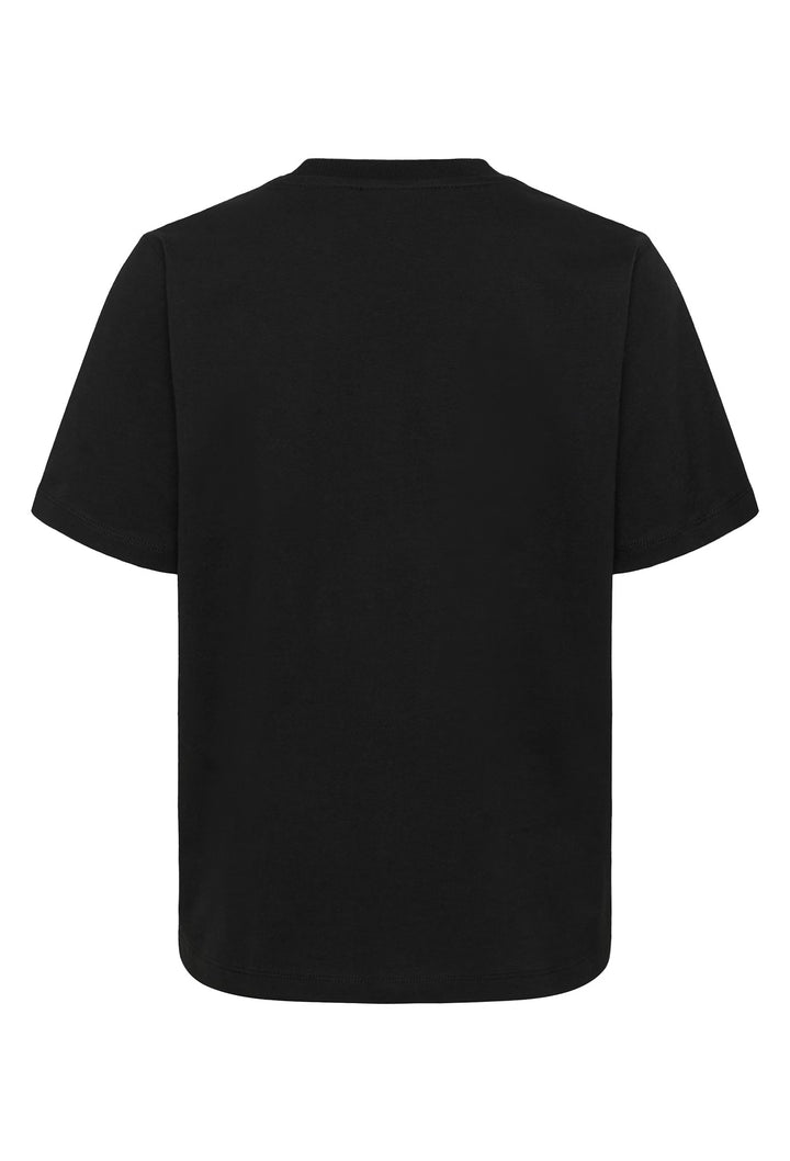 Kaffe Kaarina Deep Black T-Shirt