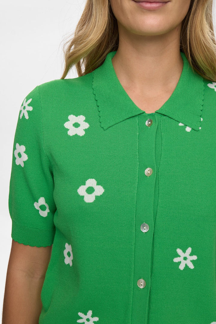 Numph Numargitta Cardigan Vibrant Green