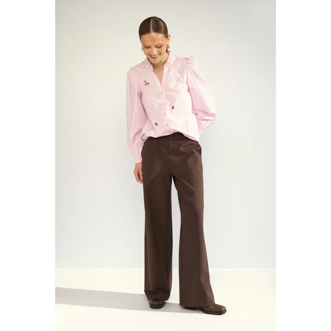 Numph Nuathena Pants | Black Coffee