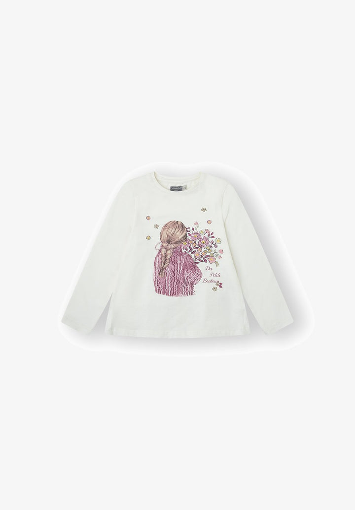 Canada House Girls Sweet Cream Top