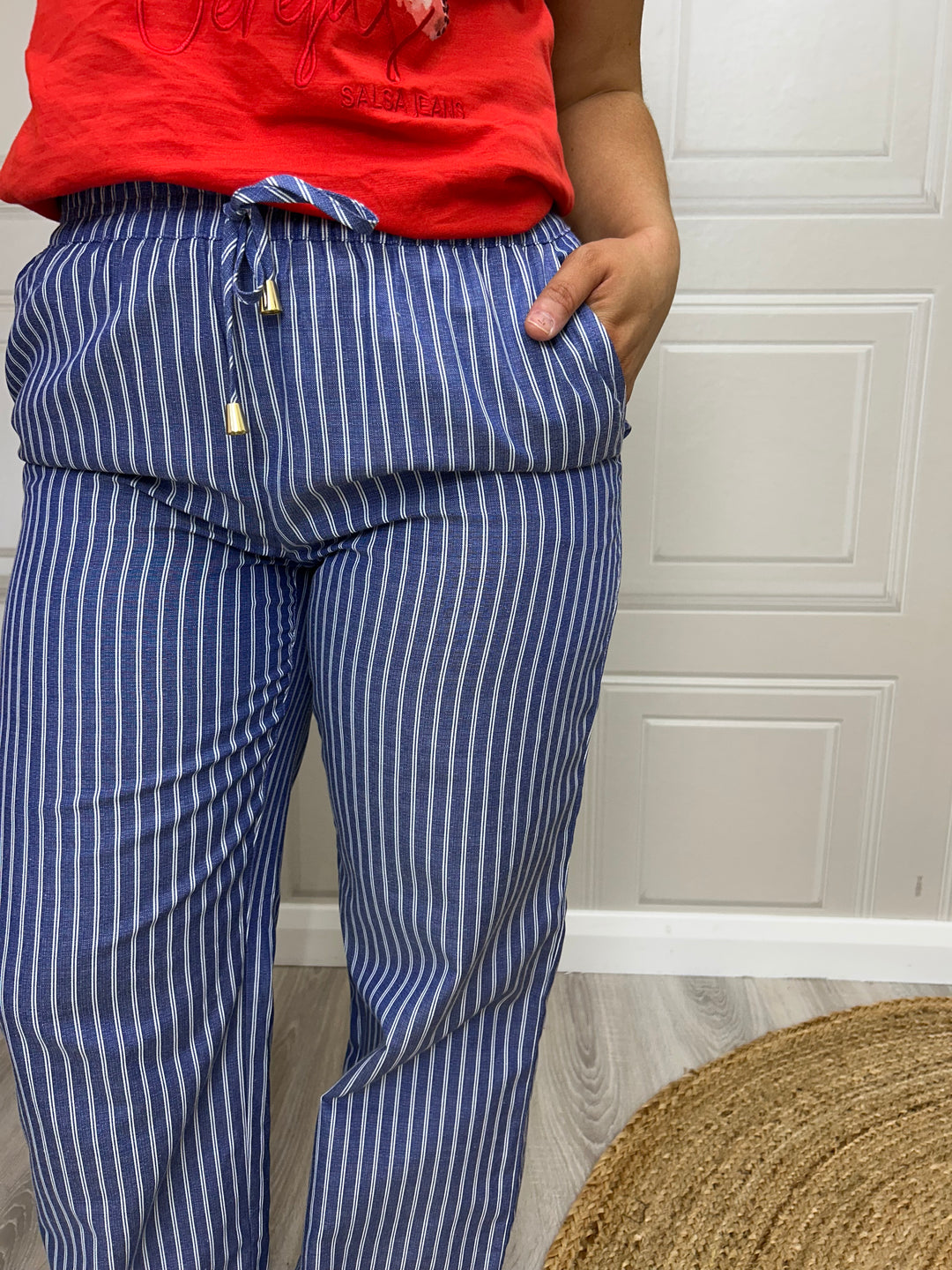 Numph Nuzally Blueprint Trousers
