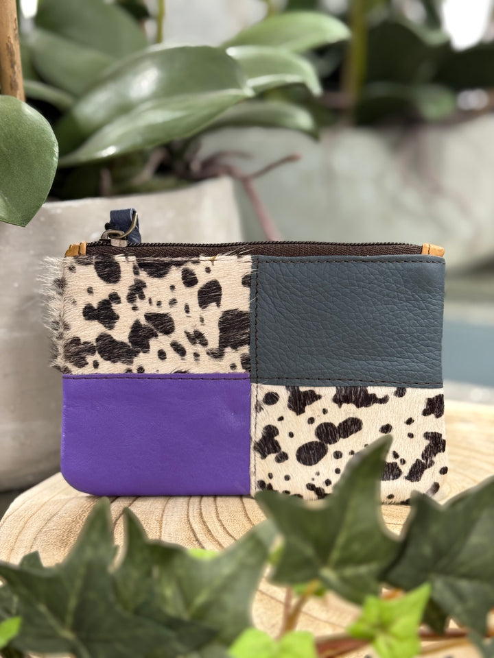 Soruka (047923) Two Tone/Animal Print Coin Zip Purse