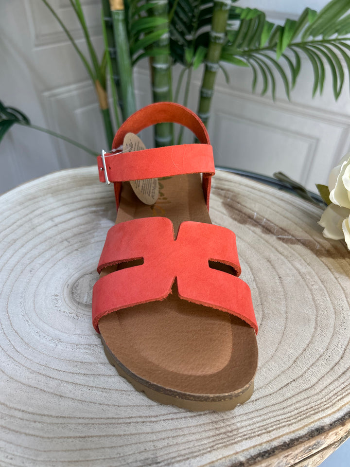 Marila Jubia Nobuck Coral Sandal