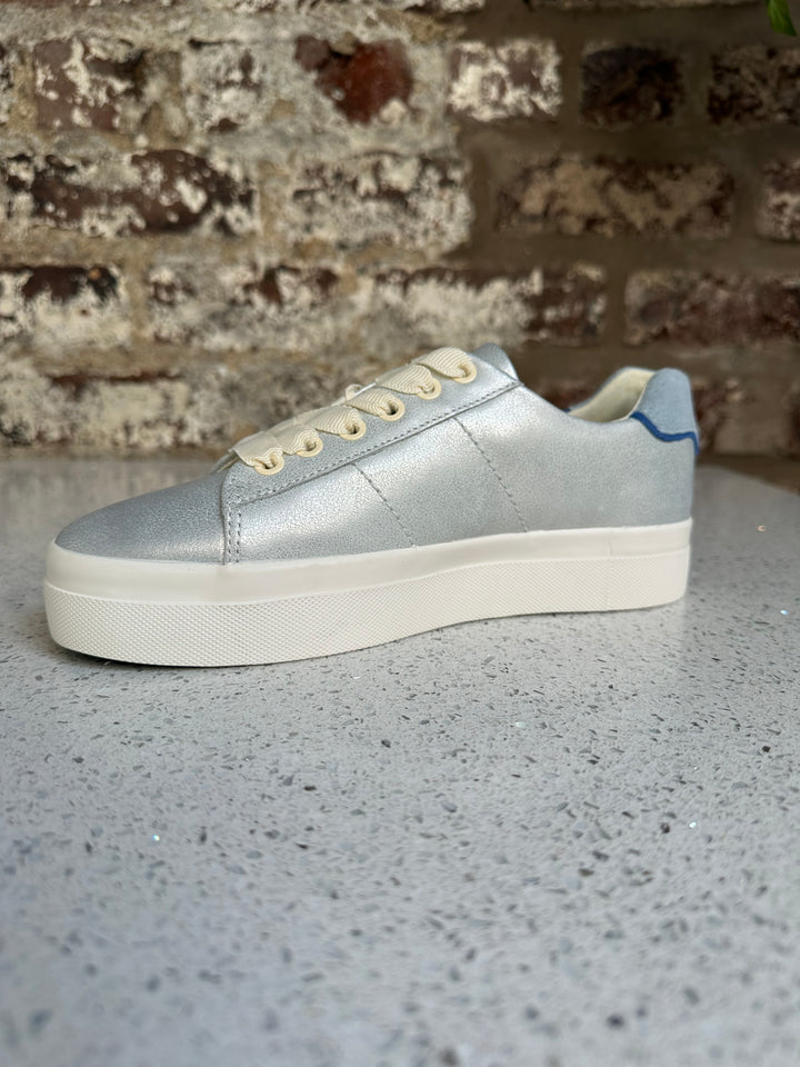 Gant Avona Silver/Blue Leather Sneaker