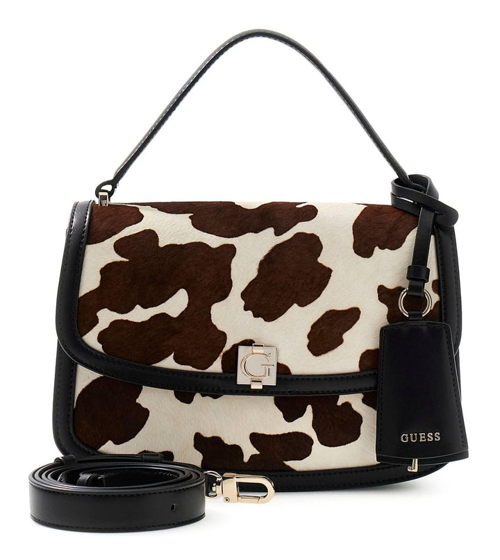 Guess Audrey Cow Convertible Xbody Flap Bag