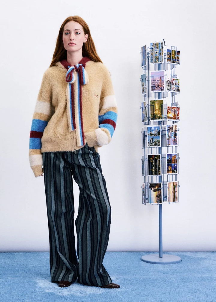 Frnch Apollo Beige Cardigan