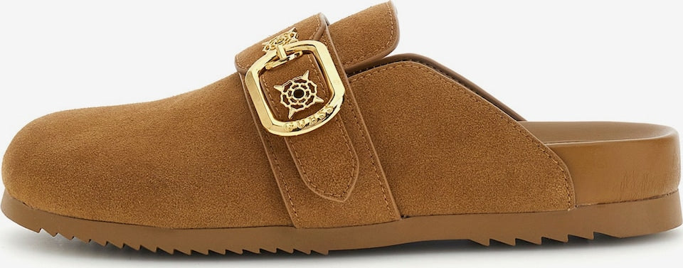 Guess Galavanta Brown Mules