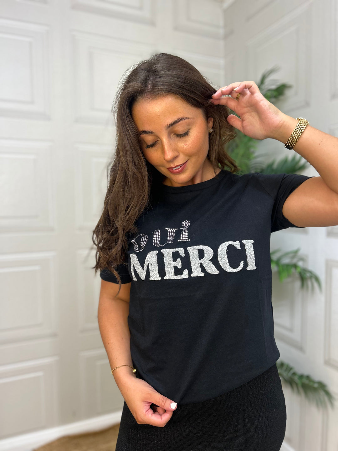 Tiffosi Oui Merci Black T-Shirt