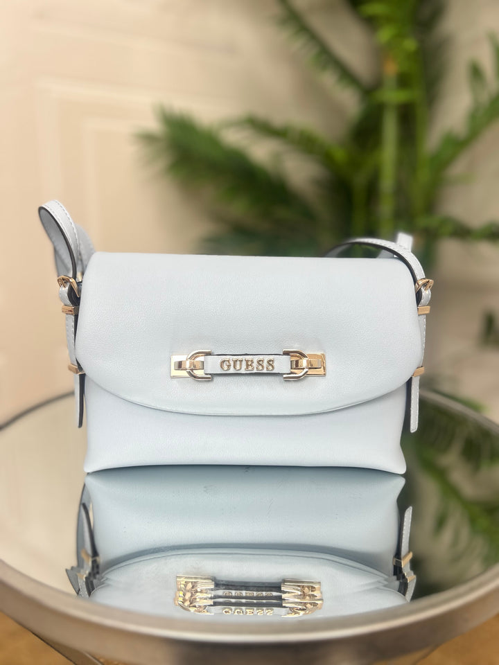 Guess Lefia Misty Blue Shoulder Bag