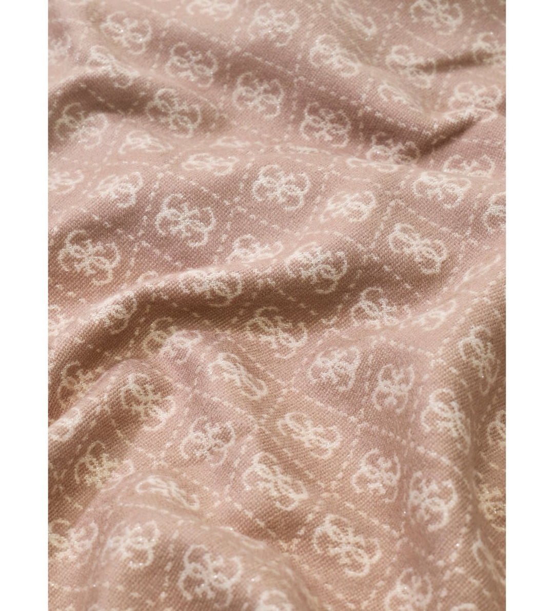 Guess Taupe 4G Logo Fringed Scarf