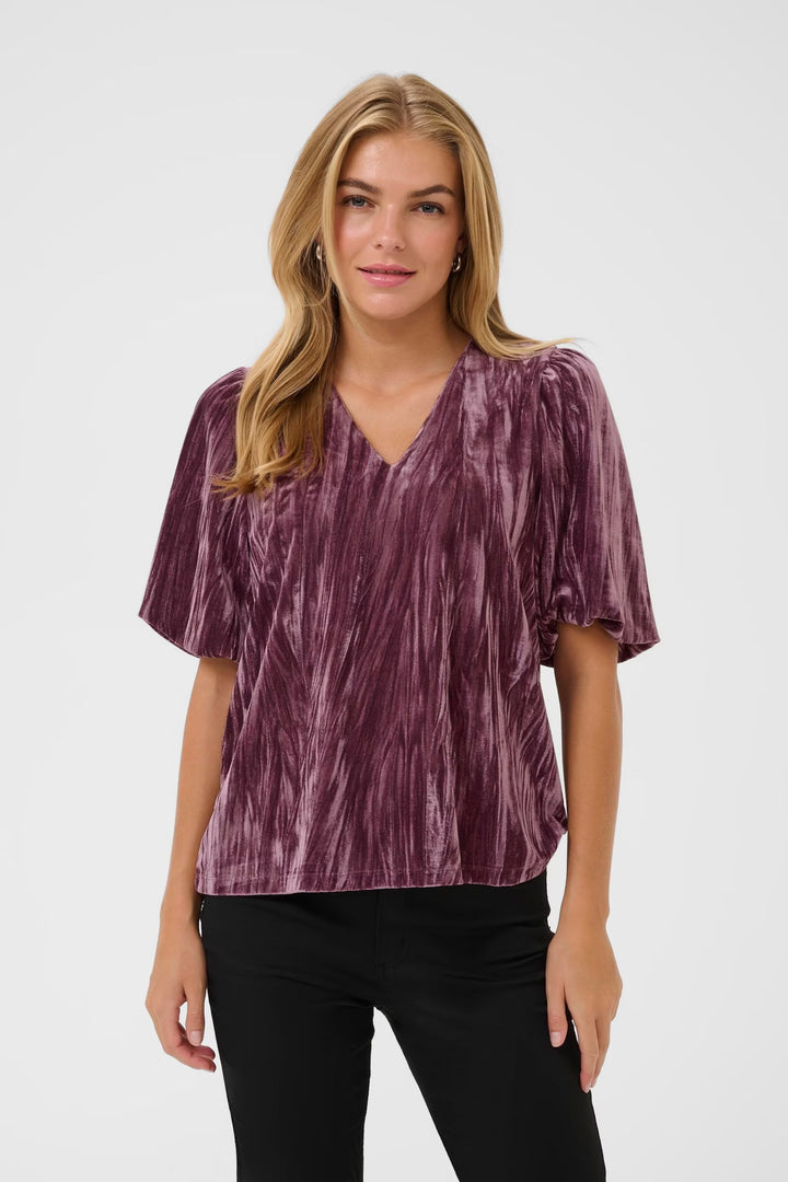 Kaffe Kaelva Tulipwood Jersey Blouse