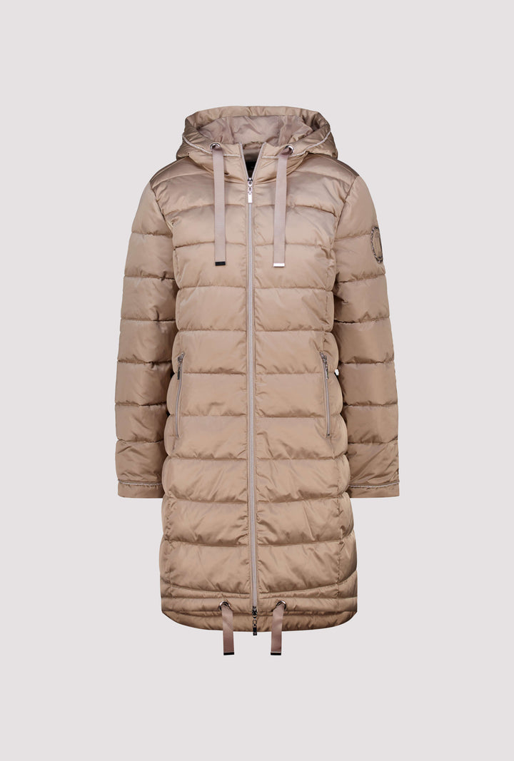 Monari Quilted Coat With Patch | Sesame