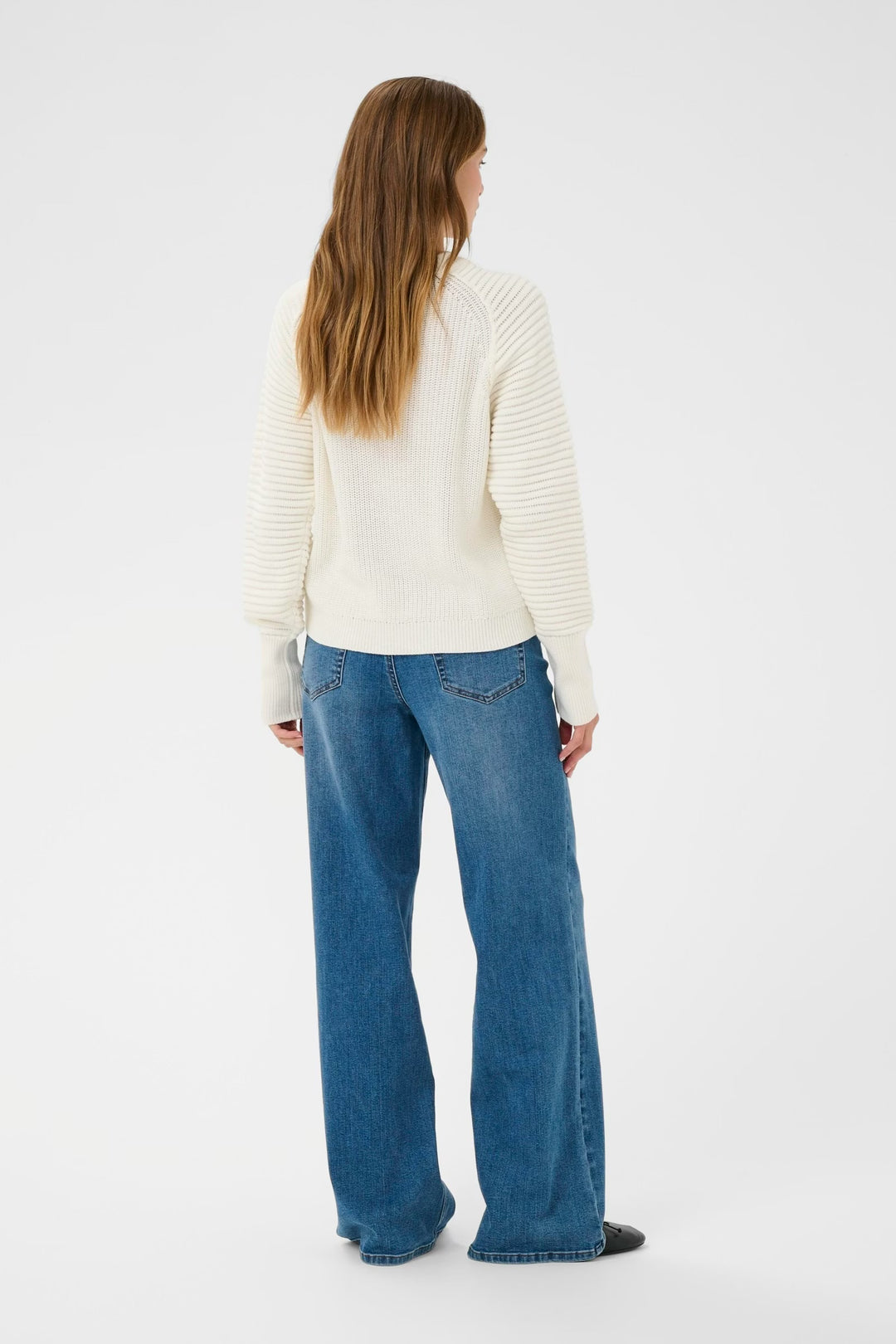 Kaffe KAmone Knit Pullover Chalk