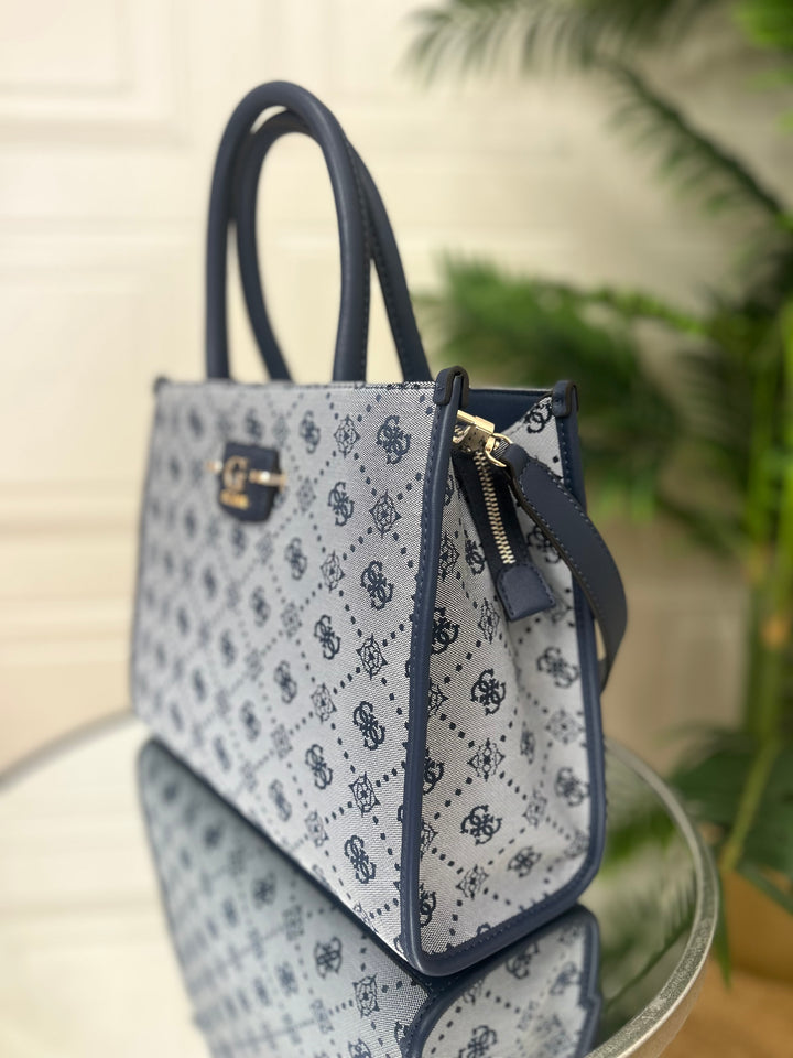 Guess Neda 4G Navy Logo Handbag