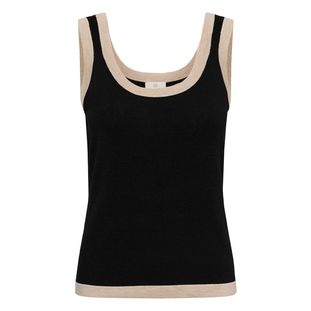 Kaffe Kalizza Contrast Knit Top