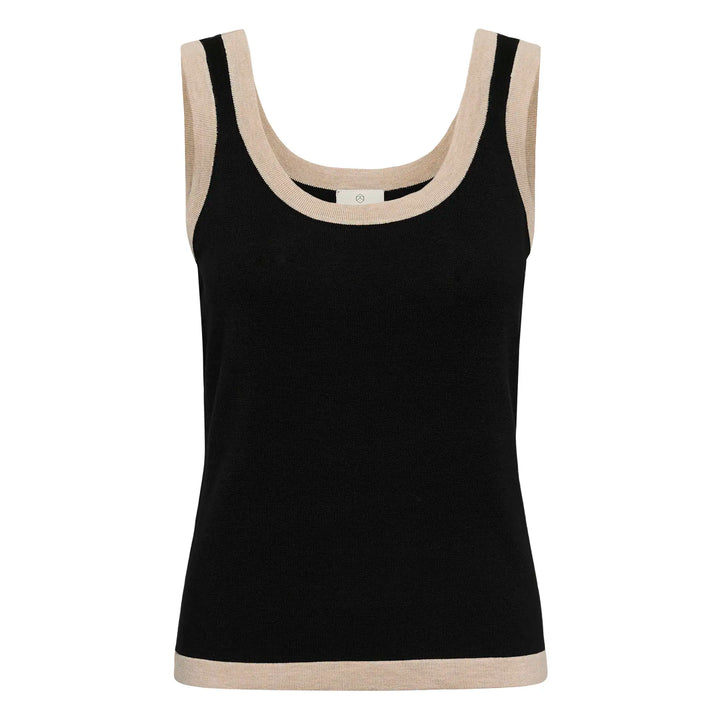 Kaffe Kalizza Contrast Knit Top