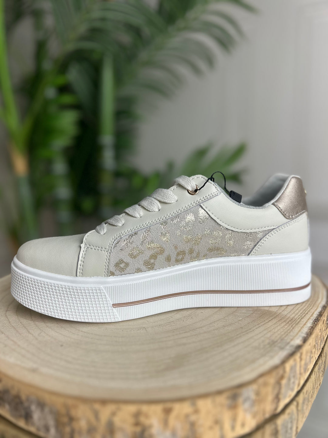 Patrizio Como Ravenna Crema Leopardo Sneaker