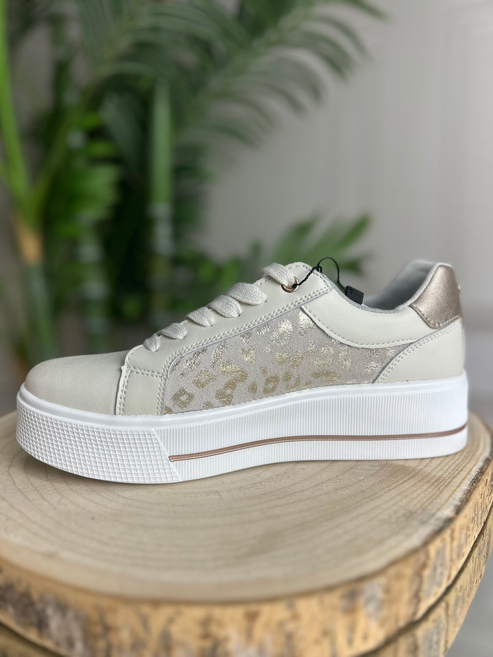 Patrizio Como Ravenna Crema Leopardo Sneaker