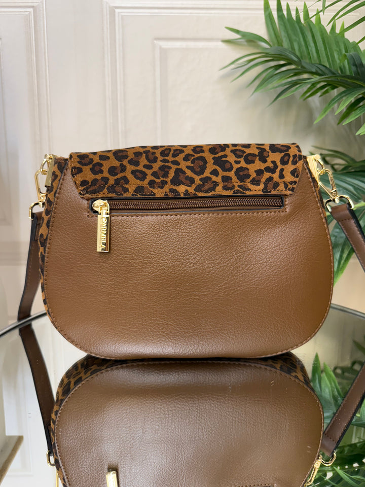 Carmela Leopard Dome Crossbody Bag 186188