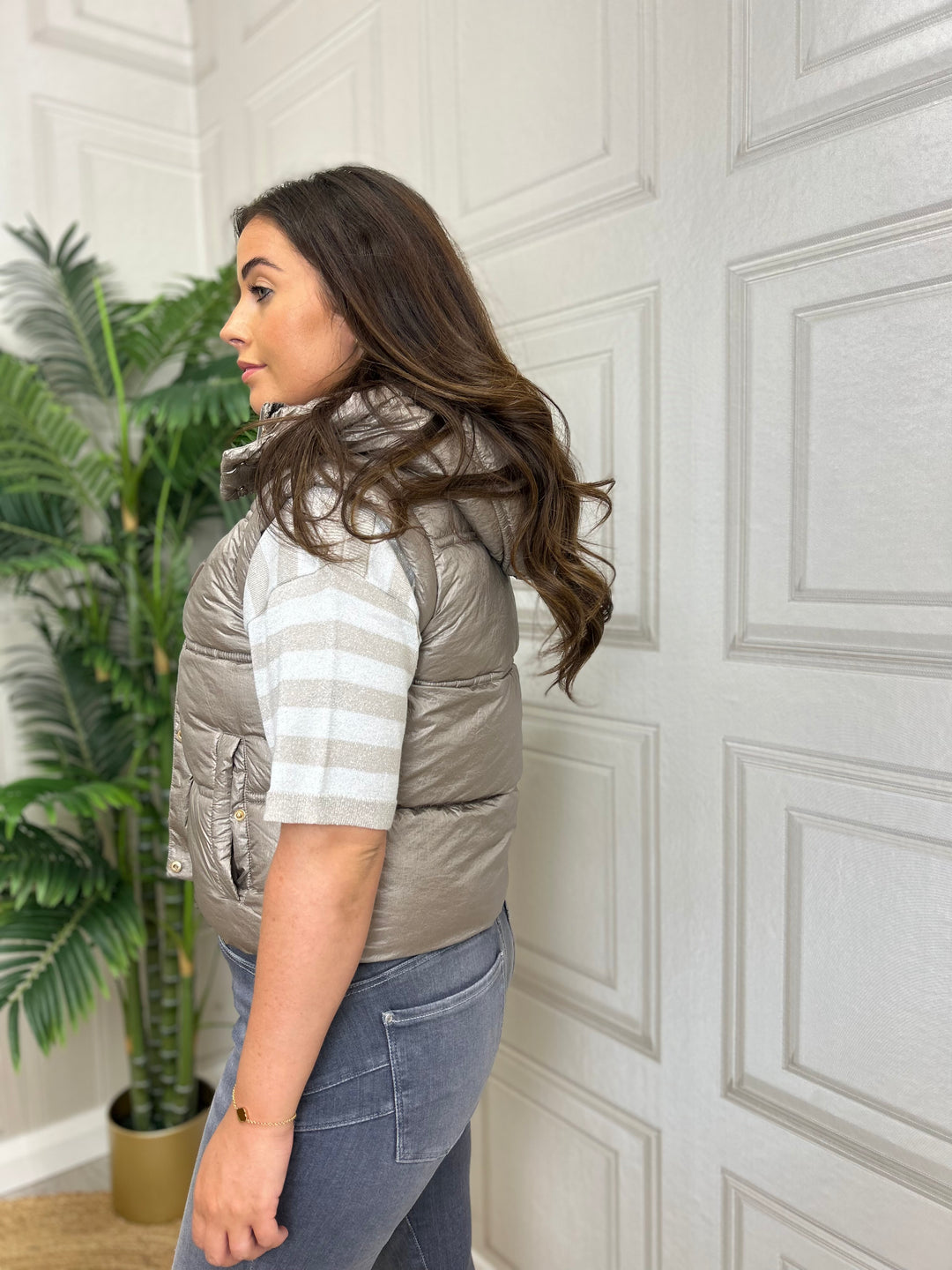 Guess Mushroom Cropped Gilet