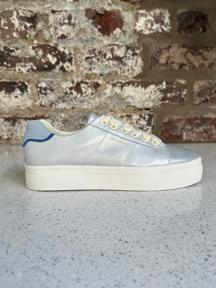 Gant Avona Silver/Blue Leather Sneaker