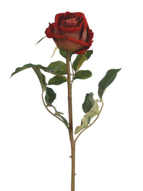 Artificial Russet Garden Rose Stem