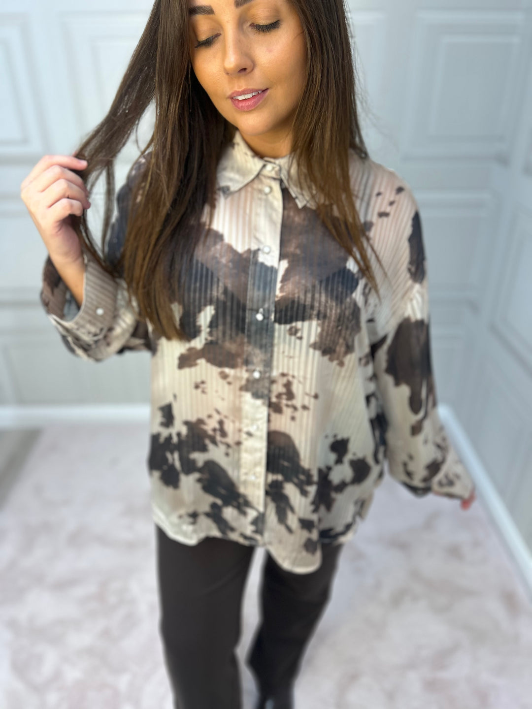 Numph Nucowley Shirt Gray Morn