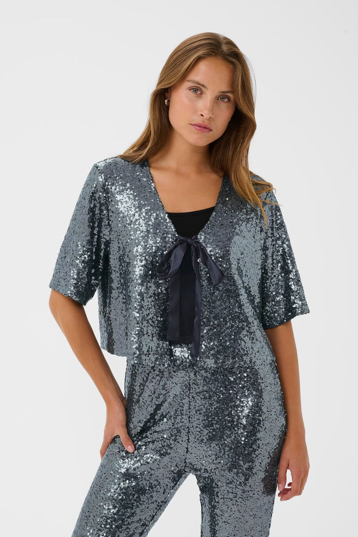Kaffe Kalau Sequin Cardigan