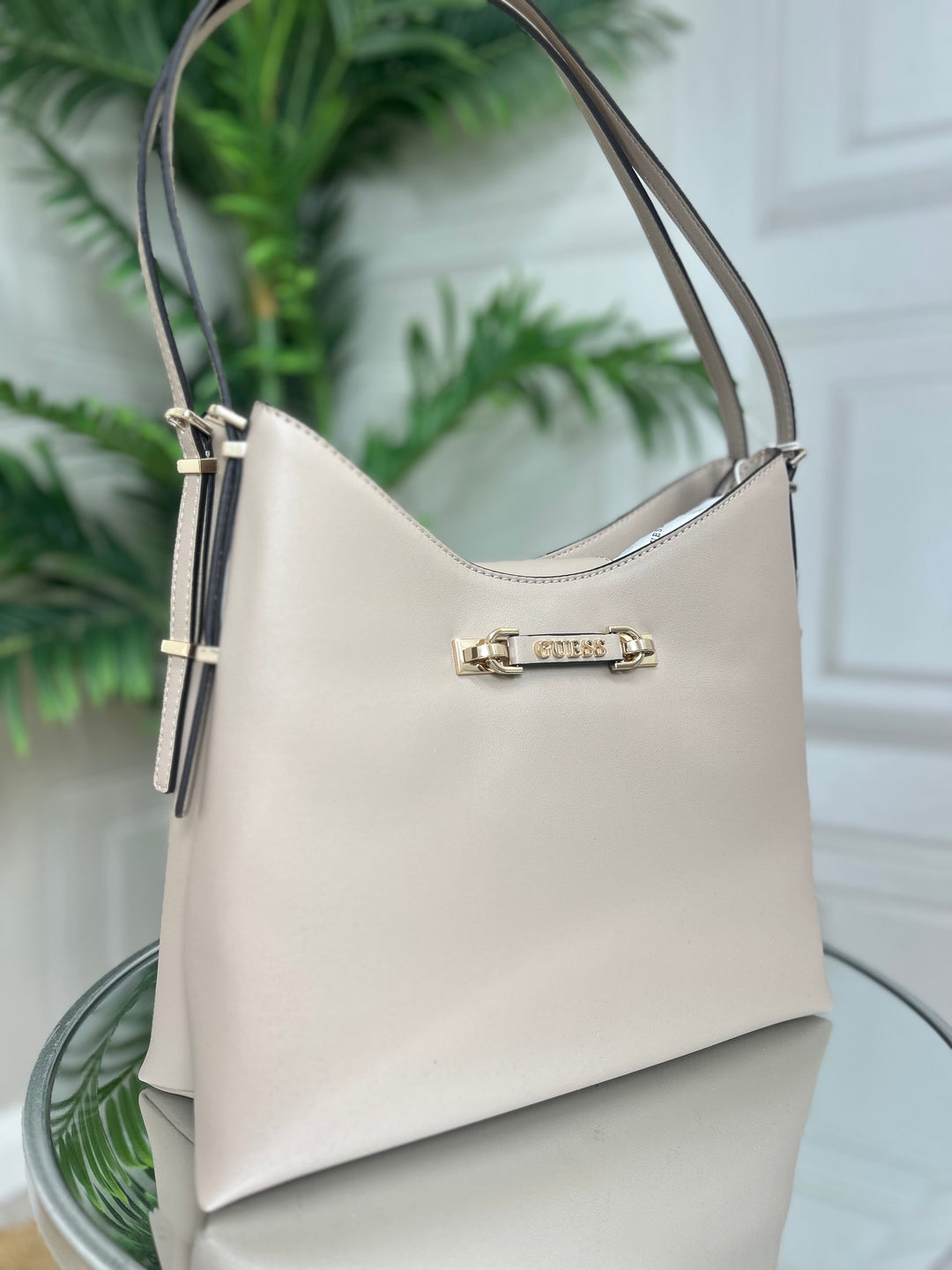 Guess Lefia Simply Taupe Shoulder Bag