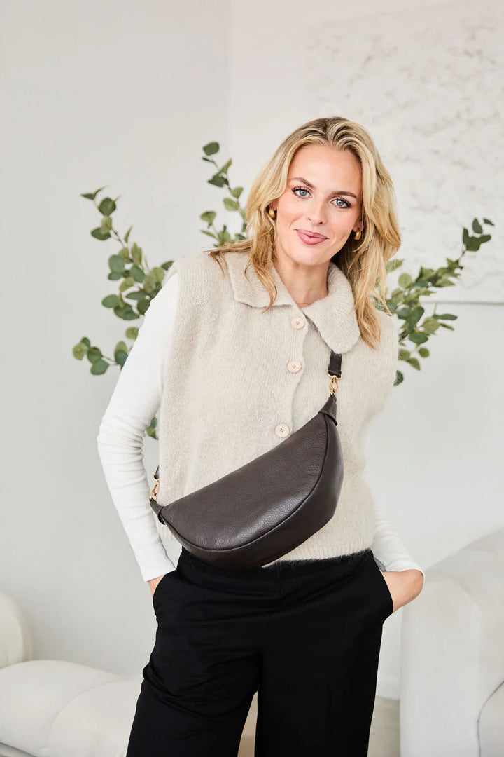 Elie Beaumont Hobo Bag | Chocolate