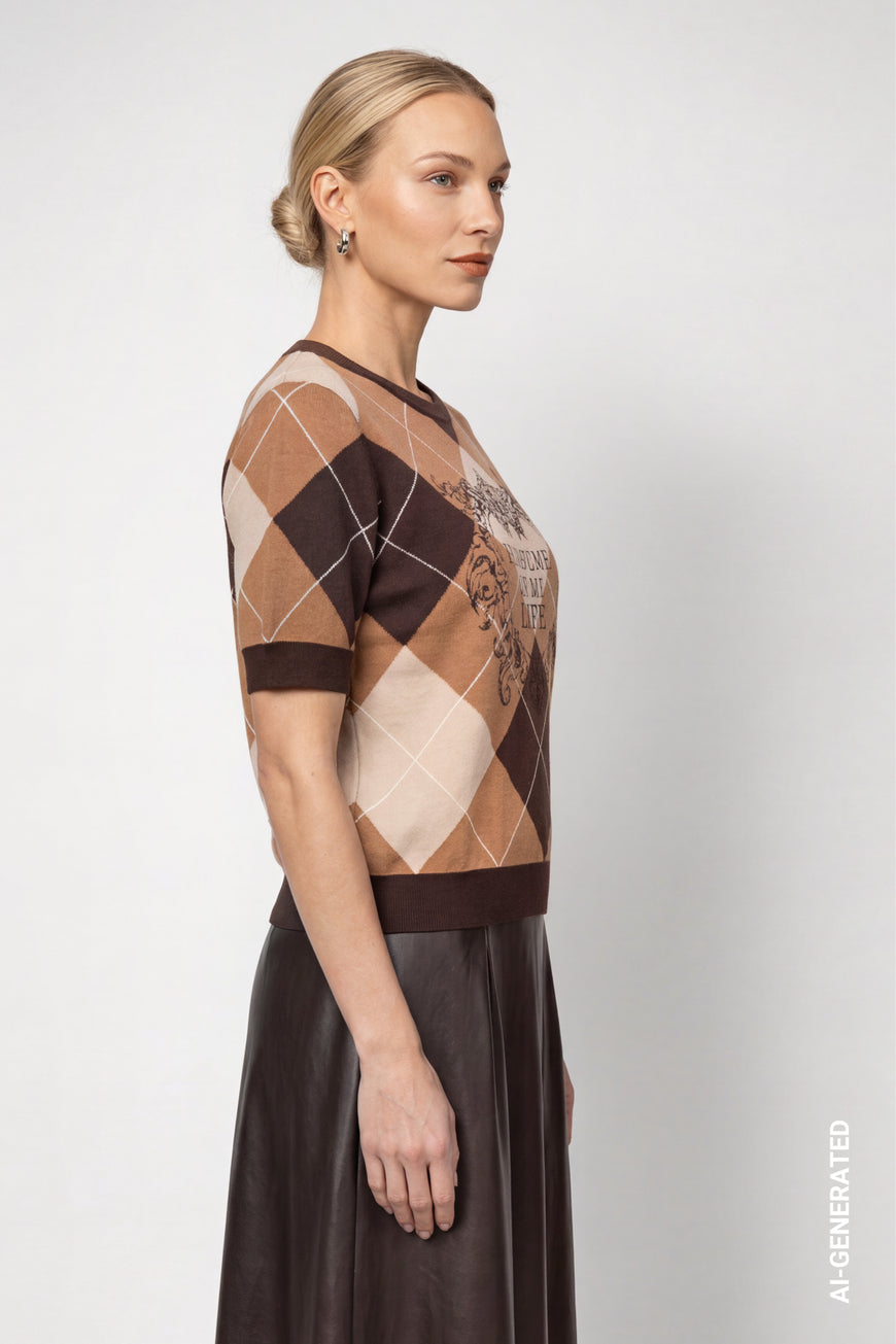 Monari Diamond Pattern Jumper