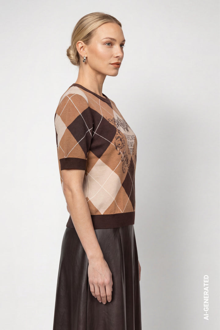 Monari Diamond Pattern Jumper