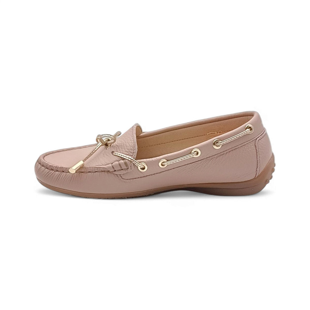 Fluchos Bruno Stella Metal Nude Platino Loafer