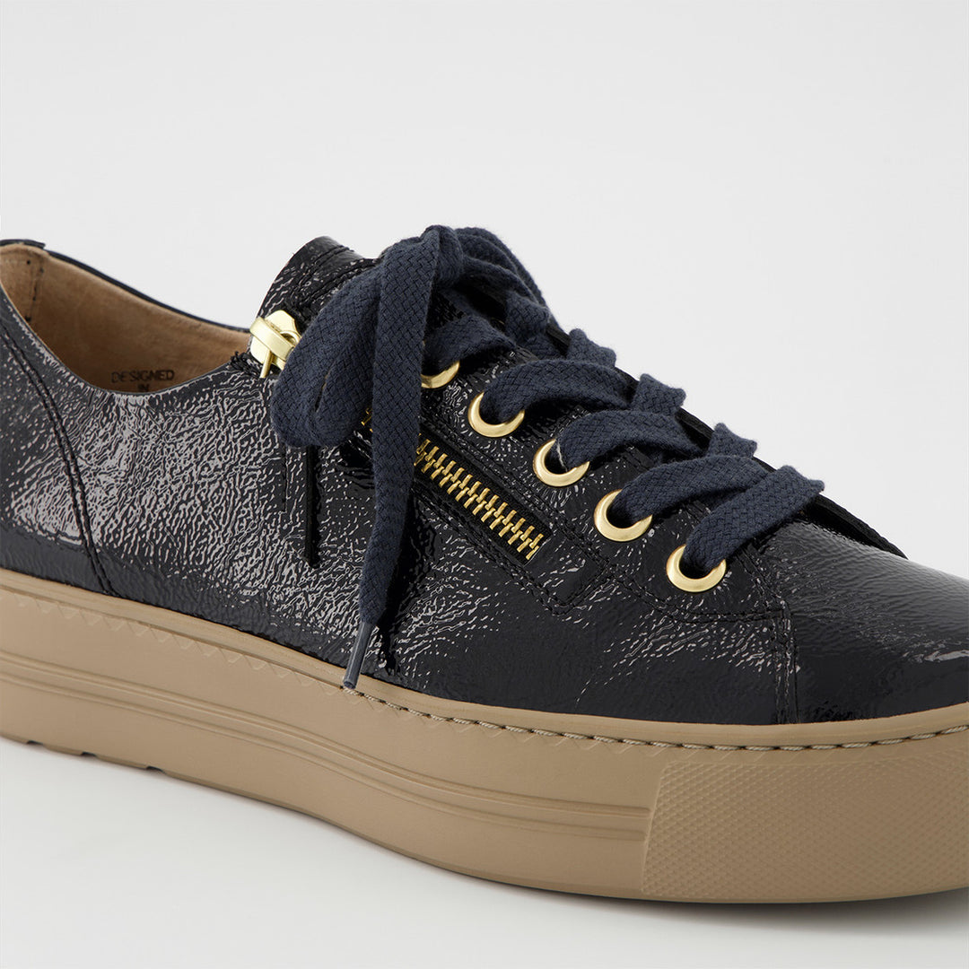 Paul Green Knautschlack Dark Ocean Sneaker