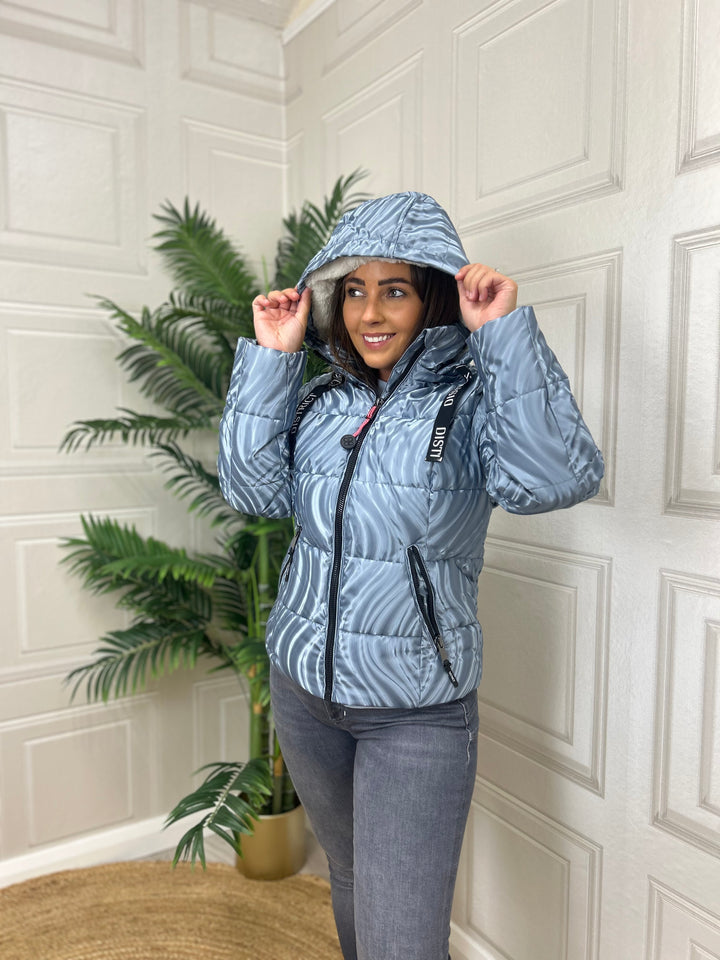 District Alpine Metal Blue Coat