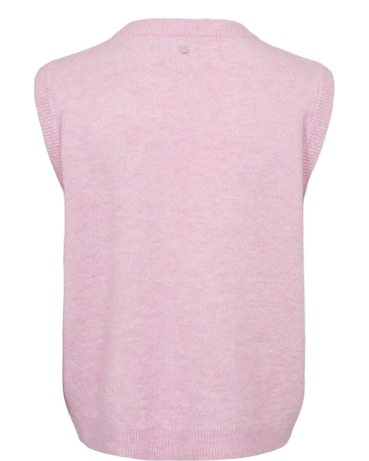 Numph Nufuette Zip Vest | Pink Lady