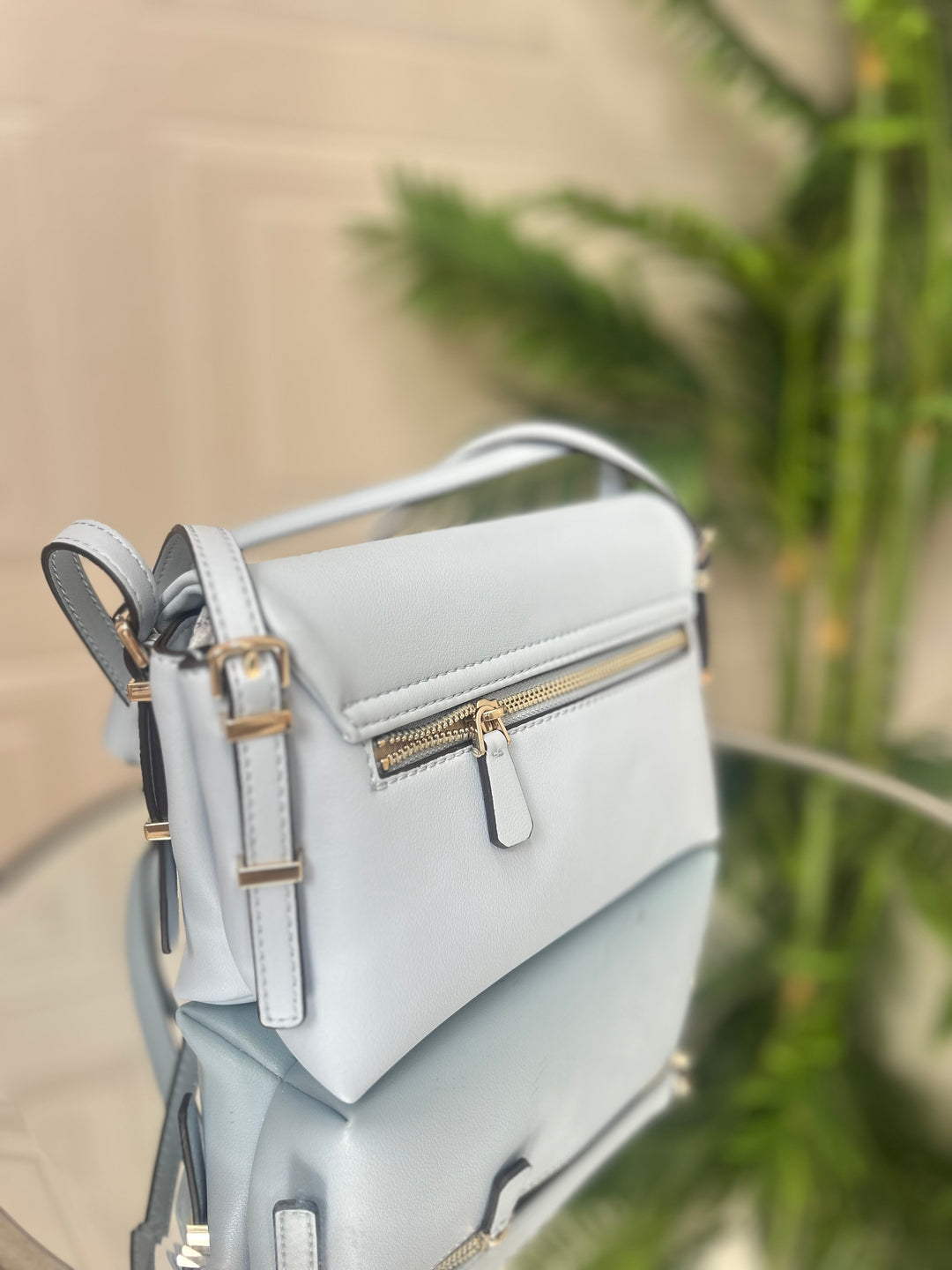 Guess Lefia Misty Blue Shoulder Bag