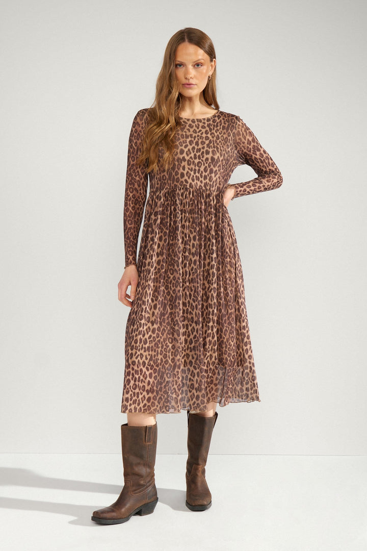 Numph Nufreja Long Dress | Tigers Eye