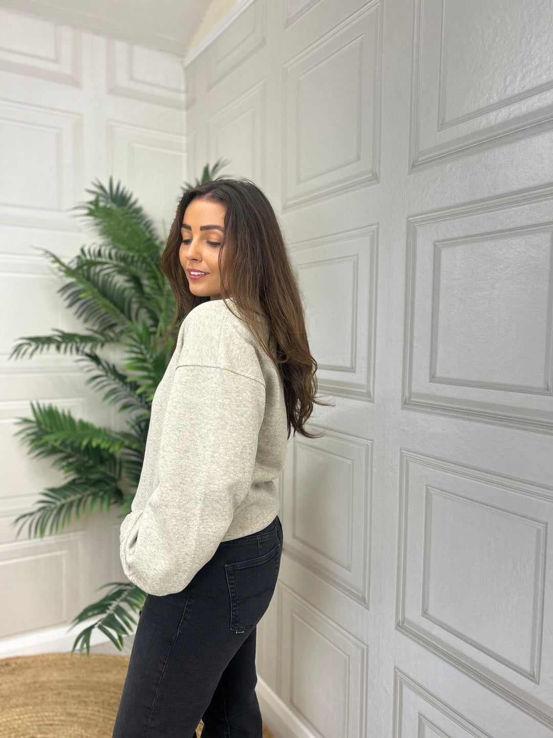 Numph Nucalli SweatShirt Cream Melange